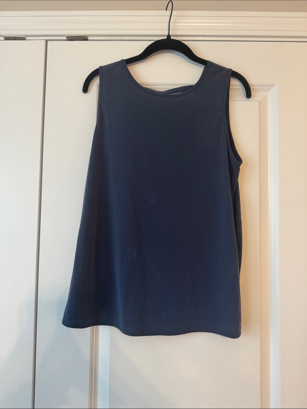 Green Envelope Navy Sleeveless  Tank